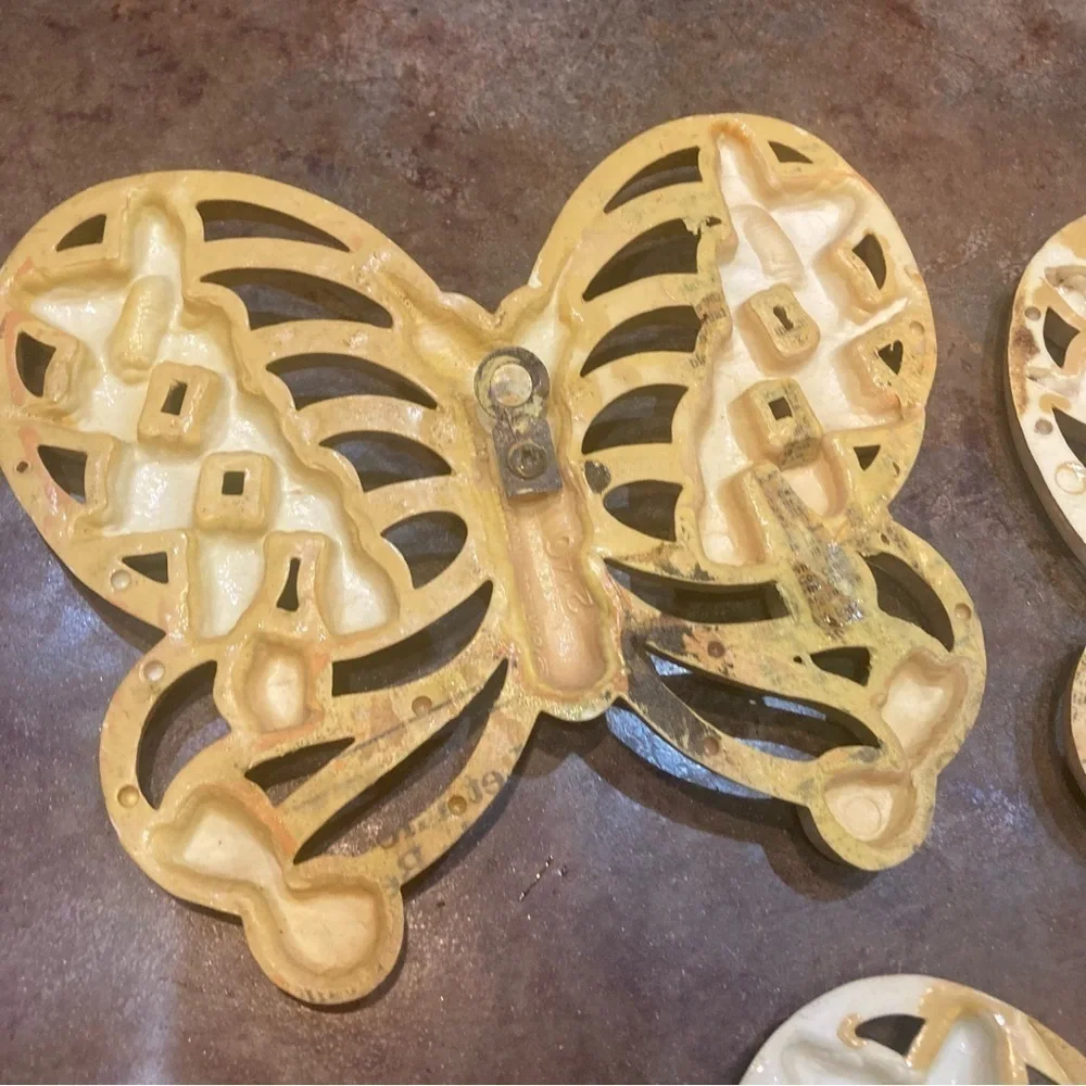 1970’s Vintage Plastic Butterfly Wall Hangings